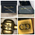 Dior Saddle Bag with Strap Blue with Canvas/Leather and Gold Hardware #GUUOO-1 - Image 23