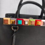 Fendi 2Jour Small Black Smooth Leather and Gold Hardware #GUUSU-4 - Image 6