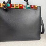 Fendi 2Jour Small Black Smooth Leather and Gold Hardware #GUUSU-4 - Image 4