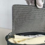Fendi Baguette Bag Grey Canvas with Leather and Silver Hardware #GUURR-1 - Image 26