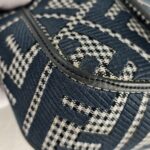 Fendi Baguette Bag Grey Canvas with Leather and Silver Hardware #GUURR-1 - Image 14