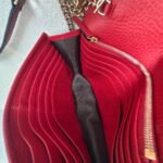 Gucci WOC Interlocking Wallet On Chain Red Calf Leather with Gold Hardware #GUCEE-1 - Image 22