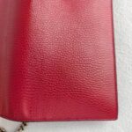 Gucci WOC Interlocking Wallet On Chain Red Calf Leather with Gold Hardware #GUCEE-1 - Image 5