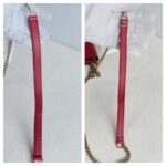 Gucci WOC Interlocking Wallet On Chain Red Calf Leather with Gold Hardware #GUCEE-1 - Image 11