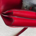 Hermes Constance Mini 18 Rouge Vif Tadelakt Leather with Palladium Plated Hardware #GUURT-2 - Image 17