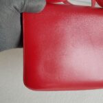 Hermes Constance Mini 18 Rouge Vif Tadelakt Leather with Palladium Plated Hardware #GUURT-2 - Image 7