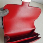 Hermes Constance Mini 18 Rouge Vif Tadelakt Leather with Palladium Plated Hardware #GUURT-2 - Image 12