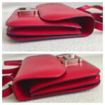 Hermes Constance Mini 18 Rouge Vif Tadelakt Leather with Palladium Plated Hardware #GUURT-2 - Image 11