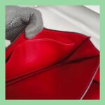 Hermes Constance Mini 18 Rouge Vif Tadelakt Leather with Palladium Plated Hardware #GUURT-2 - Image 28