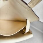 Hermes Hazlan 25 Nata Clemence Leather with Gold Plated Hardware #GUURT-1 - Image 34