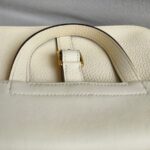 Hermes Hazlan 25 Nata Clemence Leather with Gold Plated Hardware #GUURT-1 - Image 20