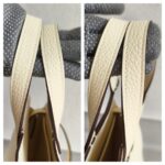 Hermes Hazlan 25 Nata Clemence Leather with Gold Plated Hardware #GUURT-1 - Image 22