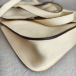 Hermes Hazlan 25 Nata Clemence Leather with Gold Plated Hardware #GUURT-1 - Image 13