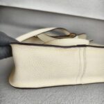 Hermes Hazlan 25 Nata Clemence Leather with Gold Plated Hardware #GUURT-1 - Image 11