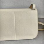 Hermes Hazlan 25 Nata Clemence Leather with Gold Plated Hardware #GUURT-1 - Image 8