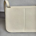 Hermes Hazlan 25 Nata Clemence Leather with Gold Plated Hardware #GUURT-1 - Image 7