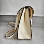 Hermes Hazlan 25 Nata Clemence Leather with Gold Plated Hardware #GUURT-1 - Image 9