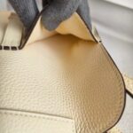 Hermes Hazlan 25 Nata Clemence Leather with Gold Plated Hardware #GUURT-1 - Image 26