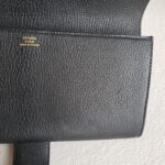 Hermes Pochette Medor 23 Black Mysore Leather with Gold Plated Hardware #GUURT-3 - Image 12
