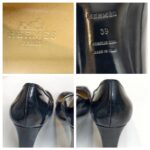 Hermes Pump Size 39 Black leather #RRRK-1 - Image 15