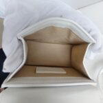 Jacquemus The Chiquito White Leather with Gold Hardware #GUUYR-6 - Image 21
