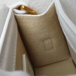 Jacquemus The Chiquito White Leather with Gold Hardware #GUUYR-6 - Image 23