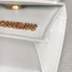 Jacquemus The Chiquito White Leather with Gold Hardware #GUUYR-6 - Image 8