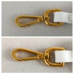 Jacquemus The Chiquito White Leather with Gold Hardware #GUUYR-6 - Image 17