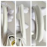 Jacquemus The Chiquito White Leather with Gold Hardware #GUUYR-6 - Image 12
