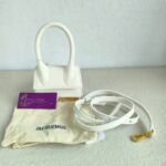 Jacquemus The Chiquito White Leather with Gold Hardware #GUUYR-6 - Image 2