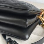 LV Coussin BB Black Monogram-embossed puffy lambskin with Gold Hardware #GUUYR-5 - Image 14