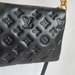 LV Coussin BB Black Monogram-embossed puffy lambskin with Gold Hardware #GUUYR-5 - Image 6