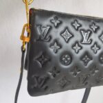 LV Coussin BB Black Monogram-embossed puffy lambskin with Gold Hardware #GUUYR-5 - Image 5