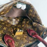 LV Etoile Exotique Limited Edition Brown Monogram Canvas with Snake Skin/ Ostrich Skin/ Leather and Gold Hardware #GUCEK-1 - Image 35