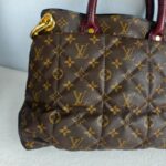 LV Etoile Exotique Limited Edition Brown Monogram Canvas with Snake Skin/ Ostrich Skin/ Leather and Gold Hardware #GUCEK-1 - Image 5
