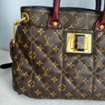 LV Etoile Exotique Limited Edition Brown Monogram Canvas with Snake Skin/ Ostrich Skin/ Leather and Gold Hardware #GUCEK-1 - Image 3