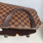 LV Kensington Bowling Brown Damier Ebene Coated Canvas with Leather and Gold Hardware #GUUOL-2 - Image 19
