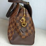 LV Kensington Bowling Brown Damier Ebene Coated Canvas with Leather and Gold Hardware #GUUOL-2 - Image 8