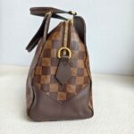 LV Kensington Bowling Brown Damier Ebene Coated Canvas with Leather and Gold Hardware #GUUOL-2 - Image 9