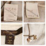 LV Light Cream Cashmere Top Size M #RYSR-33 - Image 10
