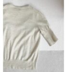 LV Light Cream Cashmere Top Size M #RYSR-33 - Image 8