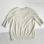 LV Light Cream Cashmere Top Size M #RYSR-33 - Image 6