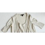 LV Light Cream Cashmere Top Size M #RYSR-33 - Image 2