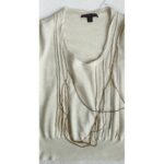 LV Light Cream Cashmere Top Size M #RYSR-33 - Image 3