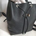 LV Lock Me backpack Black Taurillon Leather with Silver Hardware #GUUSL-2 - Image 3