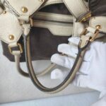 LV Mahina XL Shoulder Bag Beige Leather with Gold Hardware #GUUSC-2 - Image 21
