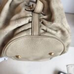 LV Mahina XL Shoulder Bag Beige Leather with Gold Hardware #GUUSC-2 - Image 16