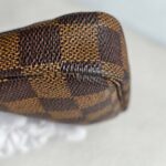 LV Mini Pochette Accessoires Brown Damier Coated Canvas with Leather and Gold Hardware #GUUCU-8 - Image 12