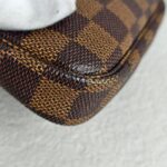LV Mini Pochette Accessoires Brown Damier Coated Canvas with Leather and Gold Hardware #GUUCU-8 - Image 13