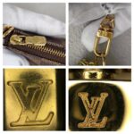 LV Mini Pochette Accessoires Brown Damier Coated Canvas with Leather and Gold Hardware #GUUCU-8 - Image 17